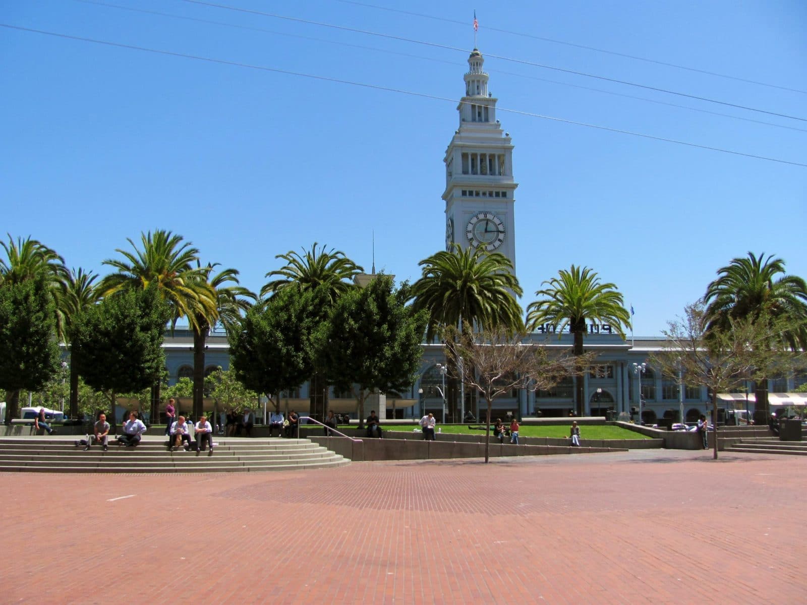 The Ferry Building is across the street