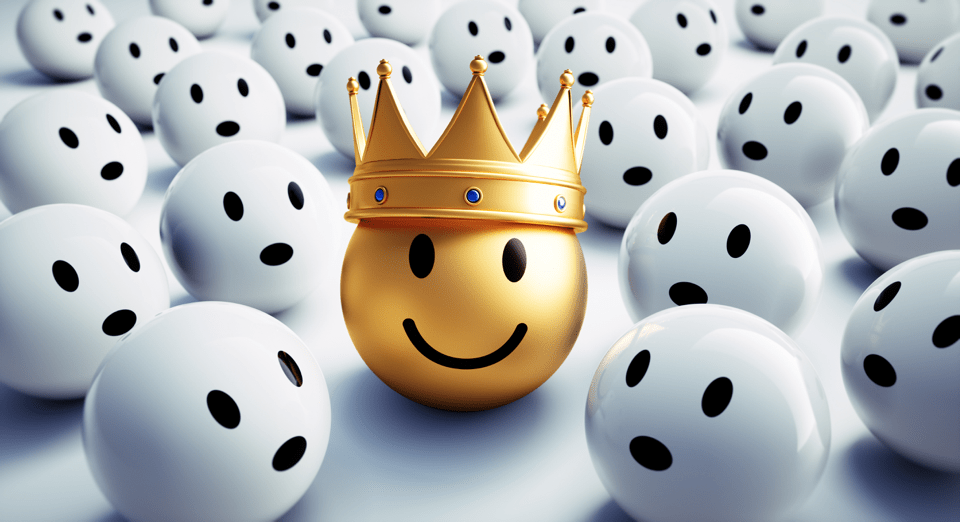 Ping Pong Ball With Crown for Brand Naming Services are King at Eat My Words
